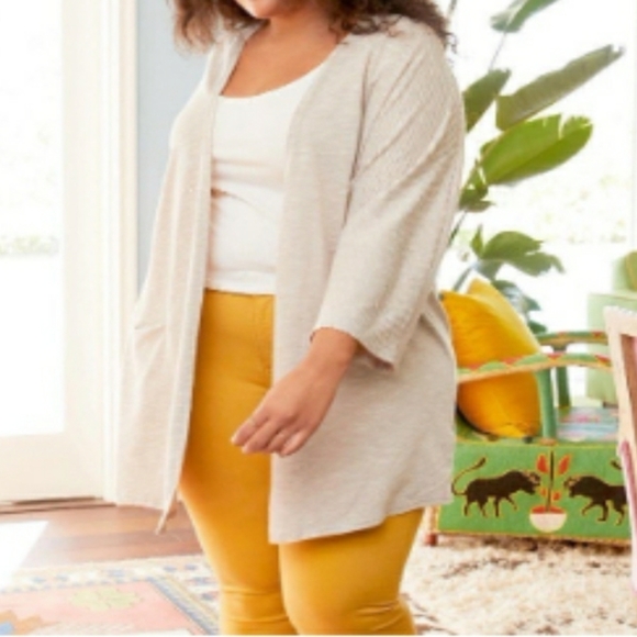 Anthropologie Donni Ribbed Sweater Coat Cardigan One Size fits Most NWT - Picture 4 of 7